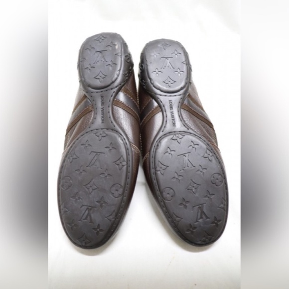 Louis Vuitton Authentic Leather Sneakers Sz 8 - Picture 2 of 14